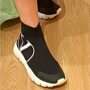 Valentino Black Sock Sneakers 40